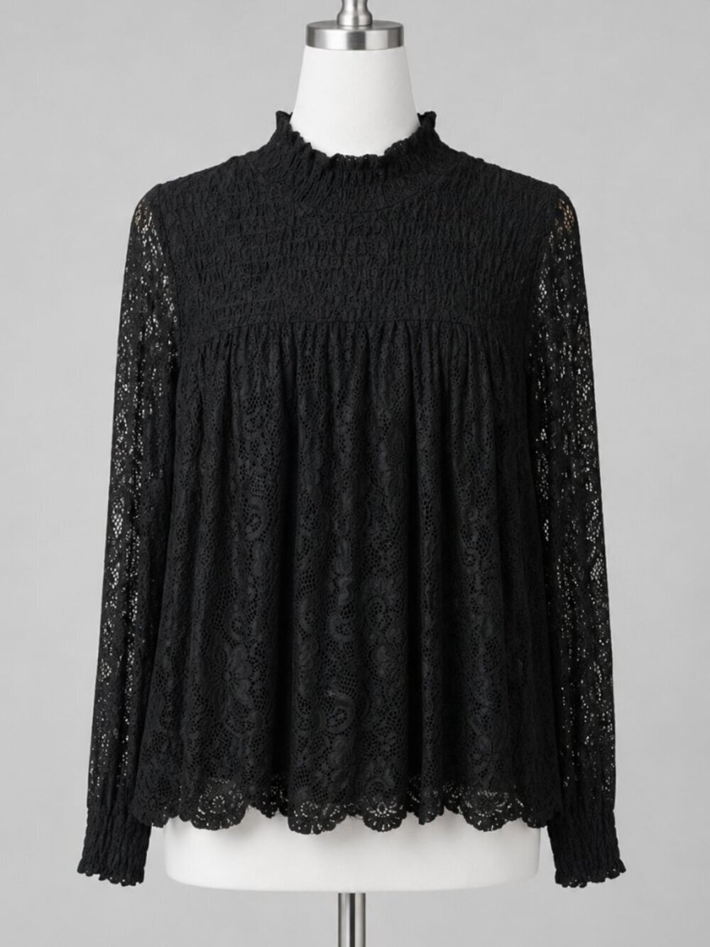 Cable & Gauge Lace Blouse